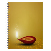 Happy Diwali Diya - Carnet (Devant)