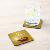 Happy Diwali Diya - Dessous de verre plastique (Côté Droit)