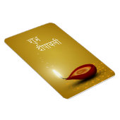 Happy Diwali Diya - Flexible Magnet Magneet (Rechterzijde)