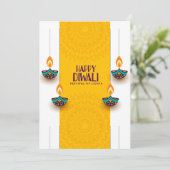 Happy Diwali Feestdagenkaart (Staand voorkant)