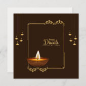 Happy Diwali - Festival of Lights Kaart (Voorkant / Achterkant)