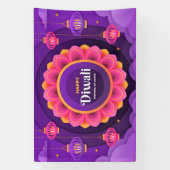 Happy Diwali Festival of Lights Spandoek (Verticaal)