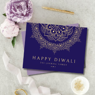 Happy Diwali Festival of Lights Viering Feestdagenkaart