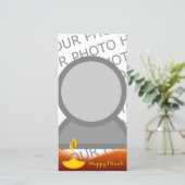 happy diwali fotokaart (Staand voorkant)