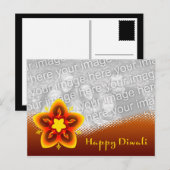 happy diwali fotokaart briefkaart (Voorkant / Achterkant)