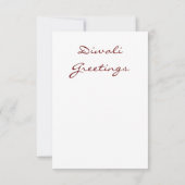 happy diwali fotokaart : lichtvenster (Achterkant)