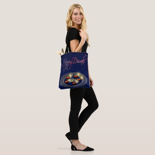 Happy Diwali Ganesha Rangoli - All-Over-Print Tas (Op model)
