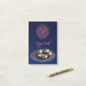 Happy Diwali Ganesha Rangoli - Post-it® Notes (Sur un bureau)