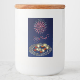 Happy Diwali Ganesha Rangoli Voedsel Container Lab Voedselcontainer Etiket