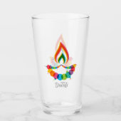 Happy Diwali Glass Glas (Voorkant)
