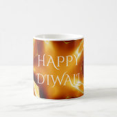 Happy Diwali Greeting Gold Copper Shiny Star Koffiemok (Center)