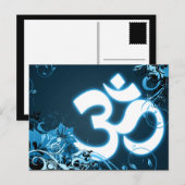 happy diwali hi-fi om glow briefkaart (Voorkant / Achterkant)