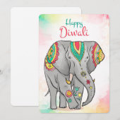 Happy Diwali Holiday Card Feestdagenkaart (Voorkant / Achterkant)
