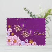 Happy Diwali Holiday Card Feestdagenkaart (Staand voorkant)