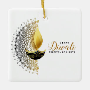 Happy Diwali Keramisch Ornament