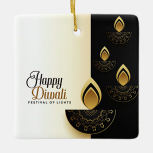 Happy Diwali Keramisch Ornament