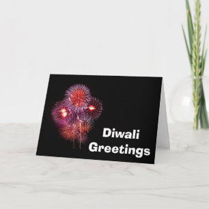 Happy Diwali met de tekst van de vuurwerkdouane Kaart