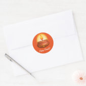 Happy Diwali met Lantern Ronde Sticker (Envelop)