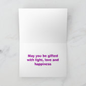 Happy Diwali met vuurwerk aangepaste tekst Kaart (Binnen)