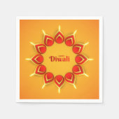 Happy Diwali Napkins Servet (Voorkant)