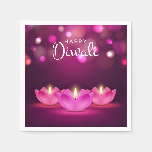 Happy Diwali Napkins Servet (Voorkant)