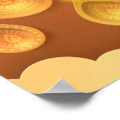 Happy Diwali Papercut Deepas Poster (Hoek)