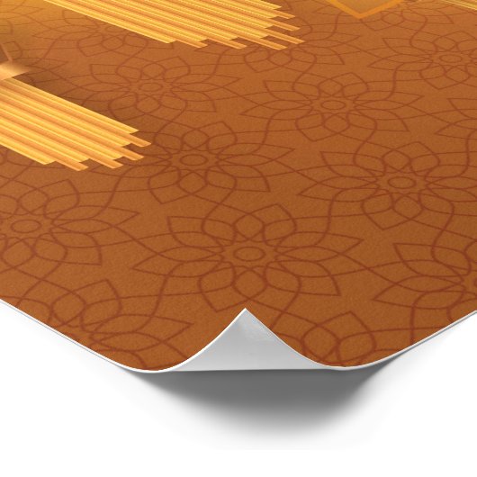 Happy Diwali Papercut Lantern Poster (Hoek)