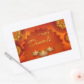 Happy Diwali Rectangular Sticker (Envelop)