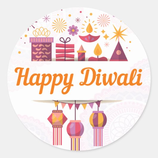 Happy Diwali sticker (Devant)