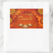Happy Diwali Sticker rectangulaire (Sac)