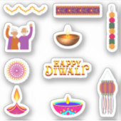 Happy Diwali Stickers (Voorkant)