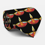 Happy Diwali Stropdas Deepas (Opgerold)