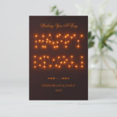 Happy Diwali Warm Verlichte String Lights Bedankkaart (Staand voorkant)