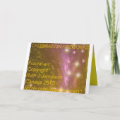 Happy Diwali wenskaart. Kaart (Achterkant)