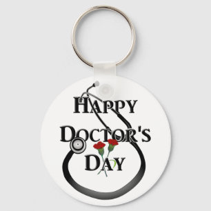 Happy Doctor's Dag Sleutelhanger