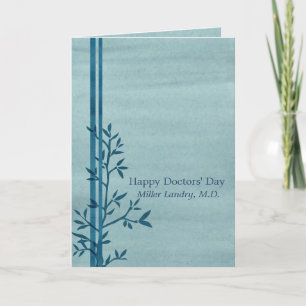 Happy Doctors Day Aangepaste naam Kaart