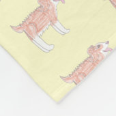 Happy Dog Baby Blanket (Small yellow) Fleece Deken (Hoek)