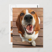 Happy Dog Briefkaart (Voorkant / Achterkant)