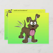 Happy Dog Briefkaart (Voorkant / Achterkant)
