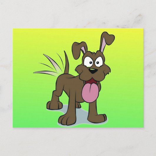 Happy Dog Briefkaart (Voorkant)