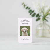 - Happy Dog - Chien Carte de visite de marche (Debout devant)