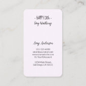 - Happy Dog - Dog Walking Visitekaartje (Achterkant)