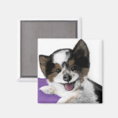 Happy Dog Face Magneet (Voorkant / Achterkant)