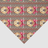 Happy Dog Feestdagen Tissuepapier (Detail)