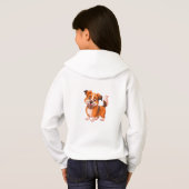 Happy Dog Kinder Pullover Hoodie (Achterkant volledig)