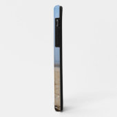 Happy dog op het strand Case-Mate iPhone case (Achterkant/links)