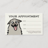 Happy Dog Pet Care Afspraak Herinnering Visitekaartje (Voorkant)