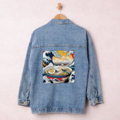 Happy Dog Portrait Denim Jacket (Hangar)