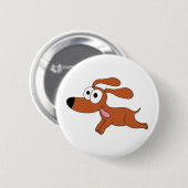 Happy Dog Ronde Button 5,7 Cm (Voorkant /achterkant)