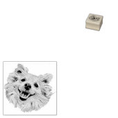 Happy Dog Rubberstempel (Gestempeld)